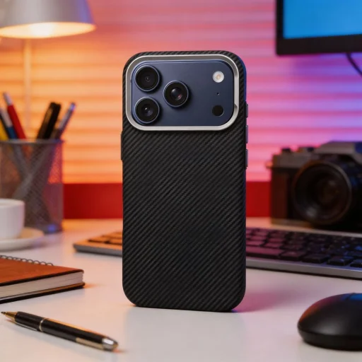 iPhone 17 AIR kevlarové puzdro kompatibilné s MagSafe čierne puzdro - 6