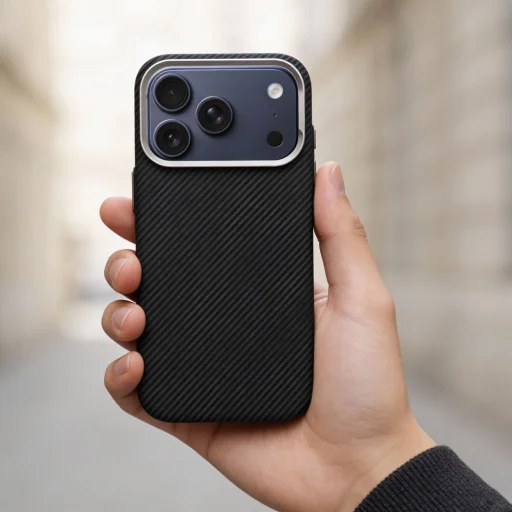 iPhone 17 AIR kevlarové puzdro kompatibilné s MagSafe čierne puzdro - 7