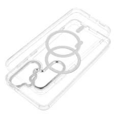 Samsung Galaxy A27 priehľadný hybridný kryt s rámom kompatibilný s MagSafe