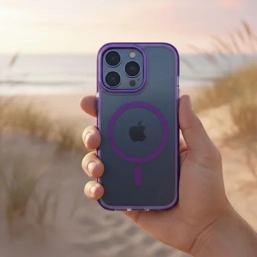 iPhone 17 Air FRAME CLEAR HYBRID MAG puzdro fialové - 3