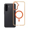 Samsung Galaxy A37 tok FRAME CLEAR HYBRID MAG COVER MagSafe kompatibilis hermes narancs tok thumbnail