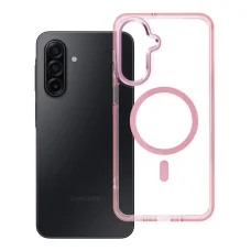 Samsung Galaxy A17 puzdro FRAME CLEAR HYBRID MAG COVER, púdrovo ružové