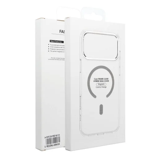 iPhone 17 Air priehľadné puzdro FRAME CLEAR HYBRID MAG COVER - 6