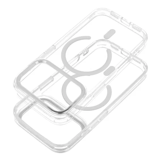 iPhone 17 Air priehľadné puzdro FRAME CLEAR HYBRID MAG COVER - 2