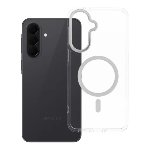 Samsung Galaxy A37 priehľadný kryt FRAME CLEAR HYBRID MAG COVER kompatibilný s MagSafe - 6