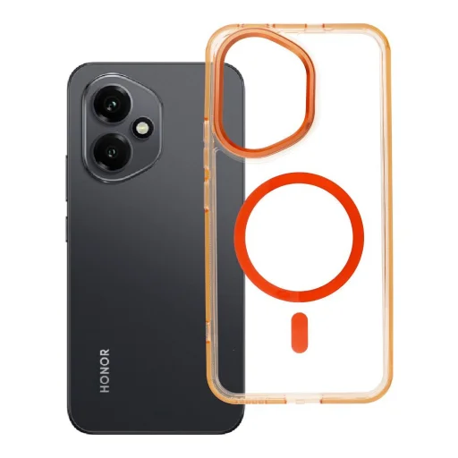 Honor 400 Case FRAME CLEAR HYBRID MAG COVER puzdro hermes oranžová - 1