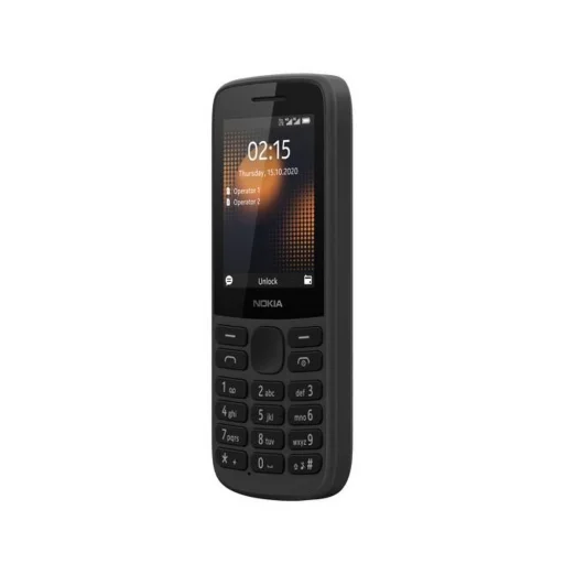 NOKIA 215 4G DS fekete - 3