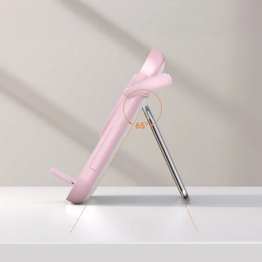 Apple FORCELL F-ENERGY Mag Mirror 15W 3 v 1 bezdrôtová nabíjačka kompatibilná s MagSafe / Apple Watch / Samsung Watch / Airpods ružová - 8