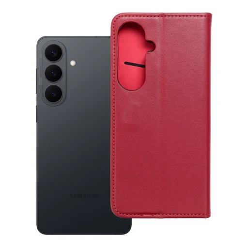 Samsung Galaxy S26 Plus tok SMART PRO könyv bőr tok claret - 10
