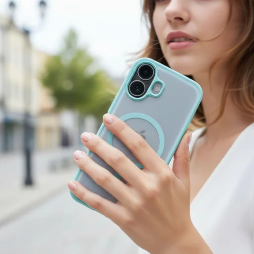 iPhone 17 Flexline Mag puzdro kompatibilné s MagSafe zelené - 2