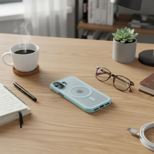 iPhone 17 Flexline Mag puzdro kompatibilné s MagSafe zelené - 3