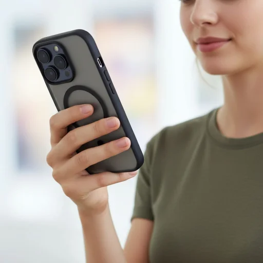 iPhone 17 Air Flexline Mag puzdro kompatibilné s MagSafe čierne - 2