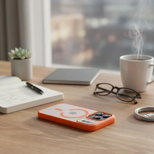 iPhone 17 Pro Flexline Mag puzdro kompatibilné s MagSafe oranžové - 3