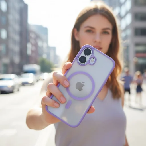 iPhone 17 Flexline Mag Cover puzdro kompatibilné s MagSafe fialové - 2