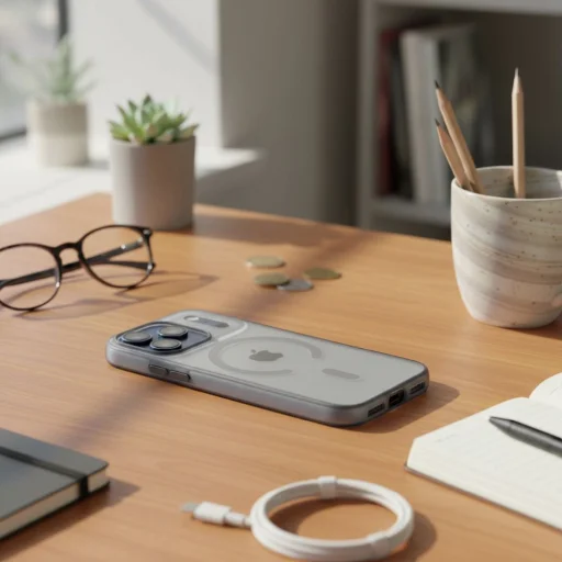 iPhone 17 Pro Flexline Mag puzdro kompatibilné s MagSafe sivé - 3