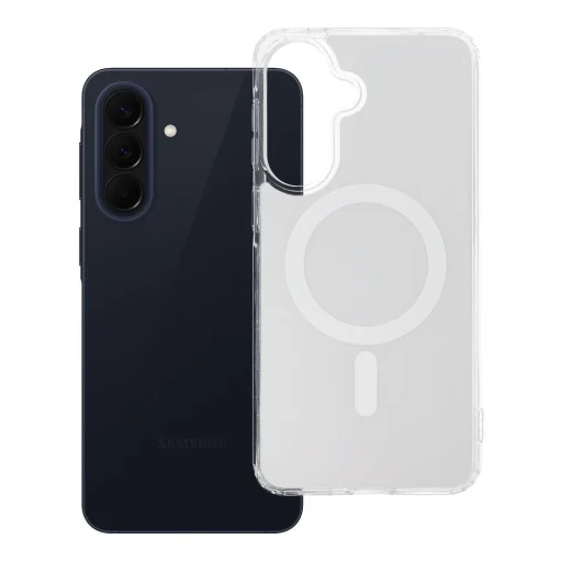 Samsung Galaxy A57 puzdro Clear Fusion Mag kryt kompatibilný s MagSafe biele puzdro - 7