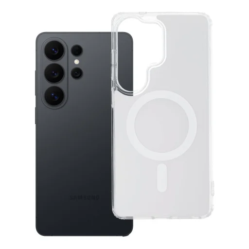 Puzdro na Samsung Galaxy S26 Ultra, priehľadné puzdro Fusion Mag, kompatibilné s MagSafe, biele - 7