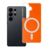 Samsung Galaxy S26 puzdro Priehľadné Fusion Mag puzdro kompatibilné s MagSafe hermes oranžová thumbnail