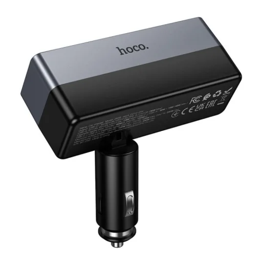 Nabíjačka do auta Hoco 1xUSB-A + 1xUSB-C + 2x zásuvka autozapaľovača PD QC3.0 max 240W/24V Z65B čierna - 3