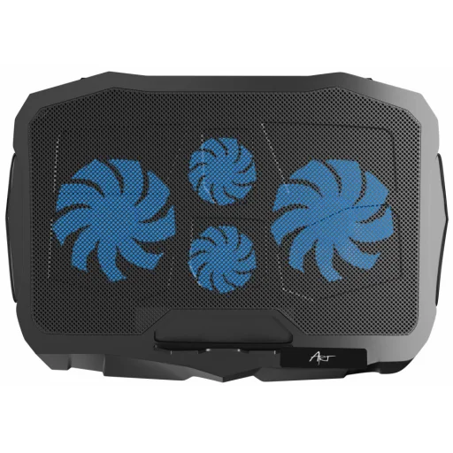 Chladiaca podložka pod notebook ART P4 2 x USB A LED čierna - 3