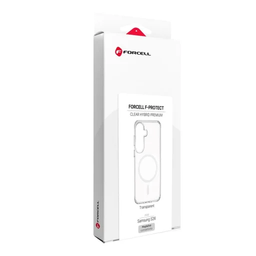 Tok Samsung S26 készülékhez Forcell F-Protect átlátszó hibrid prémium, MagSafe-kompatibilis tok - 10
