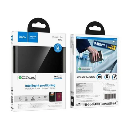 Passport Hoco ochranné sklo E91G čierne kompatibilné s Apple Find My, - 7