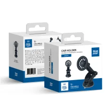 Blue Star držiak na telefón do auta s dlhým ramenom na čelné sklo (18 - 23cm) kompatibilný s MagSafe čierny