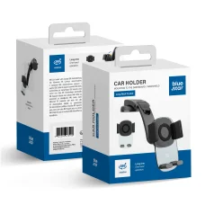 Držiak na telefón do auta BLUE STAR Long Neck Crystal čierny