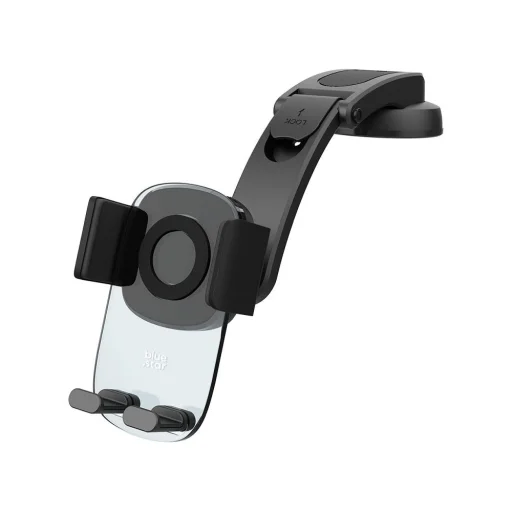 Držiak na telefón do auta BLUE STAR Long Neck Crystal čierny - 3