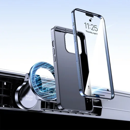 BLUE STAR Easy Wiev držiak do auta na palubnú dosku kompatibilný s MagSafe čierny - 10