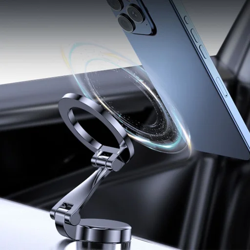 BLUE STAR Easy Wiev držiak do auta na palubnú dosku kompatibilný s MagSafe čierny - 11