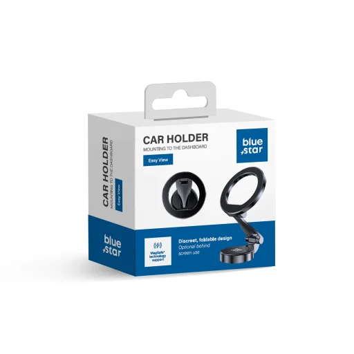 BLUE STAR Easy Wiev držiak do auta na palubnú dosku kompatibilný s MagSafe čierny - 14