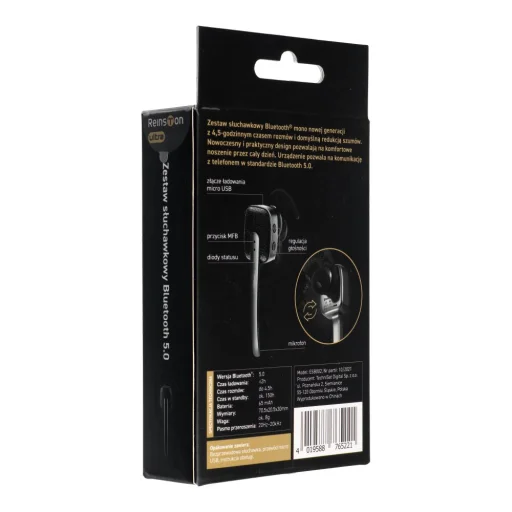 Vezeték nélküli fülhallgató MONO Reinston ESB002 fekete - 3