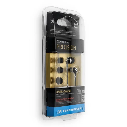 Vezetékes fülhallgatók Jack 3,5 mm Sennheiser CX 400-II Precision fekete - 5