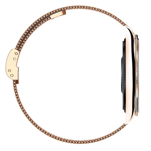 Inteligentné hodinky Titmo O-170 (AMOLED, bluetooth volanie, zlatý sieťovaný remienok z nehrdzavejúcej ocele) zlaté - 7