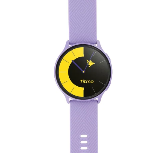 Titmo O-200 inteligentné hodinky (GPS, AMOLED, bluetooth hovory, silikónový remienok) levanduľové - 3