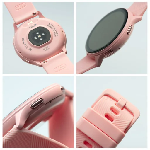 Titmo O-200 inteligentné hodinky (GPS, AMOLED, bluetooth volanie, silikónový remienok) ružové - 8