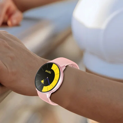 Titmo O-200 inteligentné hodinky (GPS, AMOLED, bluetooth volanie, silikónový remienok) ružové - 6