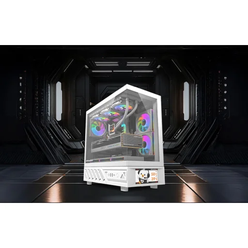 DarkFlash DS950+displej biela (+6 ventilátorov) počítačová skriňa - 9