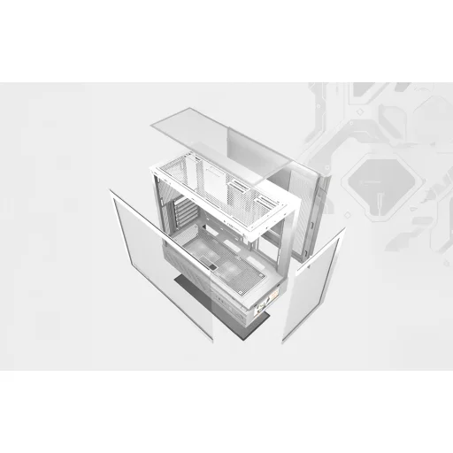 DarkFlash DS950+displej biela (+6 ventilátorov) počítačová skriňa - 15