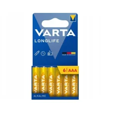 VARTA alkalická batéria R3 (AAA) Longlife 6 ks