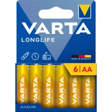 VARTA Longlife AA alkalická batéria R6 (AA) 6 ks