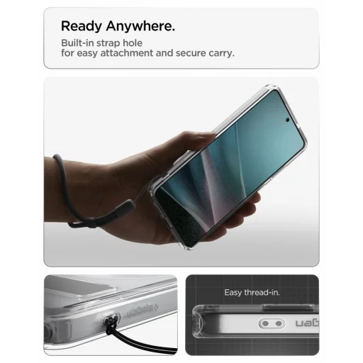 Samsung Galaxy S26 Ultra Spigen Ultra Hybrid "S" Mag Magsafe tok, Átlátszó/Fehér - 12