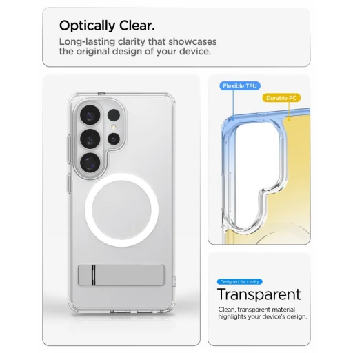 Samsung Galaxy S26 Ultra puzdro Spigen Ultra Hybrid "S" Mag Magsafe, priehľadné/biele - 9