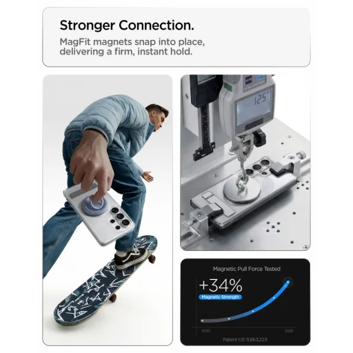 Samsung Galaxy S26 Ultra puzdro Spigen Ultra Hybrid "S" Mag Magsafe, priehľadné/biele - 10