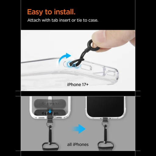 Univerzálna šnúrka Spigen Da30m Crossbody čierna - 11