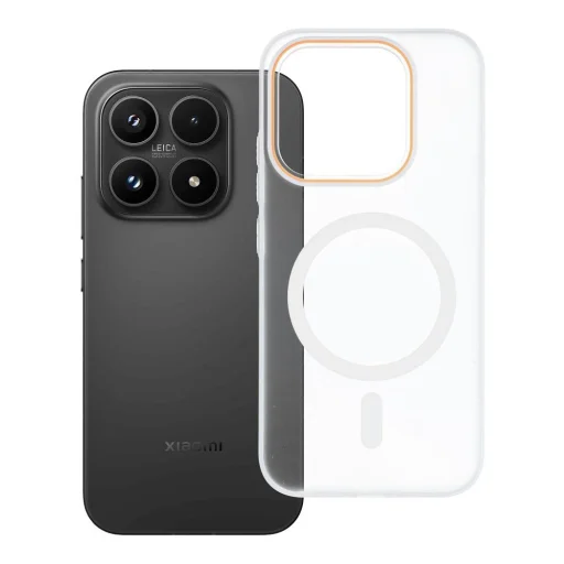Xiaomi 17 priehľadné GO ORANŽOVÉ puzdro kompatibilné s MagSafe - 5