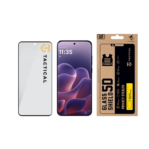 Tactical Glass Shield Privacy Stealth 5D tvrdené sklo Motorola Edge 70 Fusion Black - 3