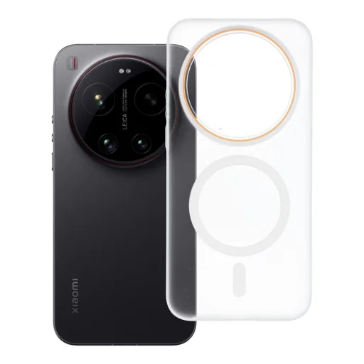 Xiaomi 17 Ultra puzdro priehľadné GO ORANGE puzdro kompatibilné s MagSafe - 5