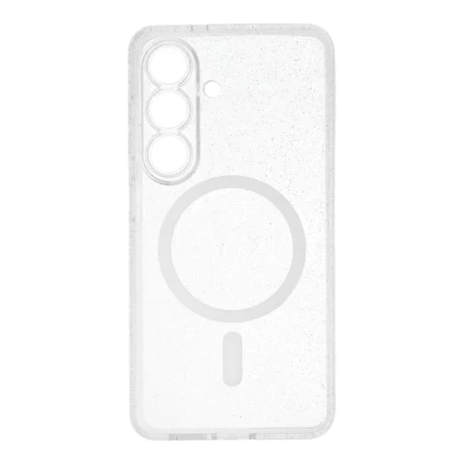 Samsung Galaxy S26 tok Átlátszó csillámos tok MagSafe kompatibilis kameravédelemmel - 5